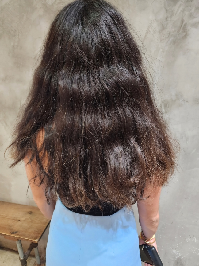 Before organic smoothing treatment