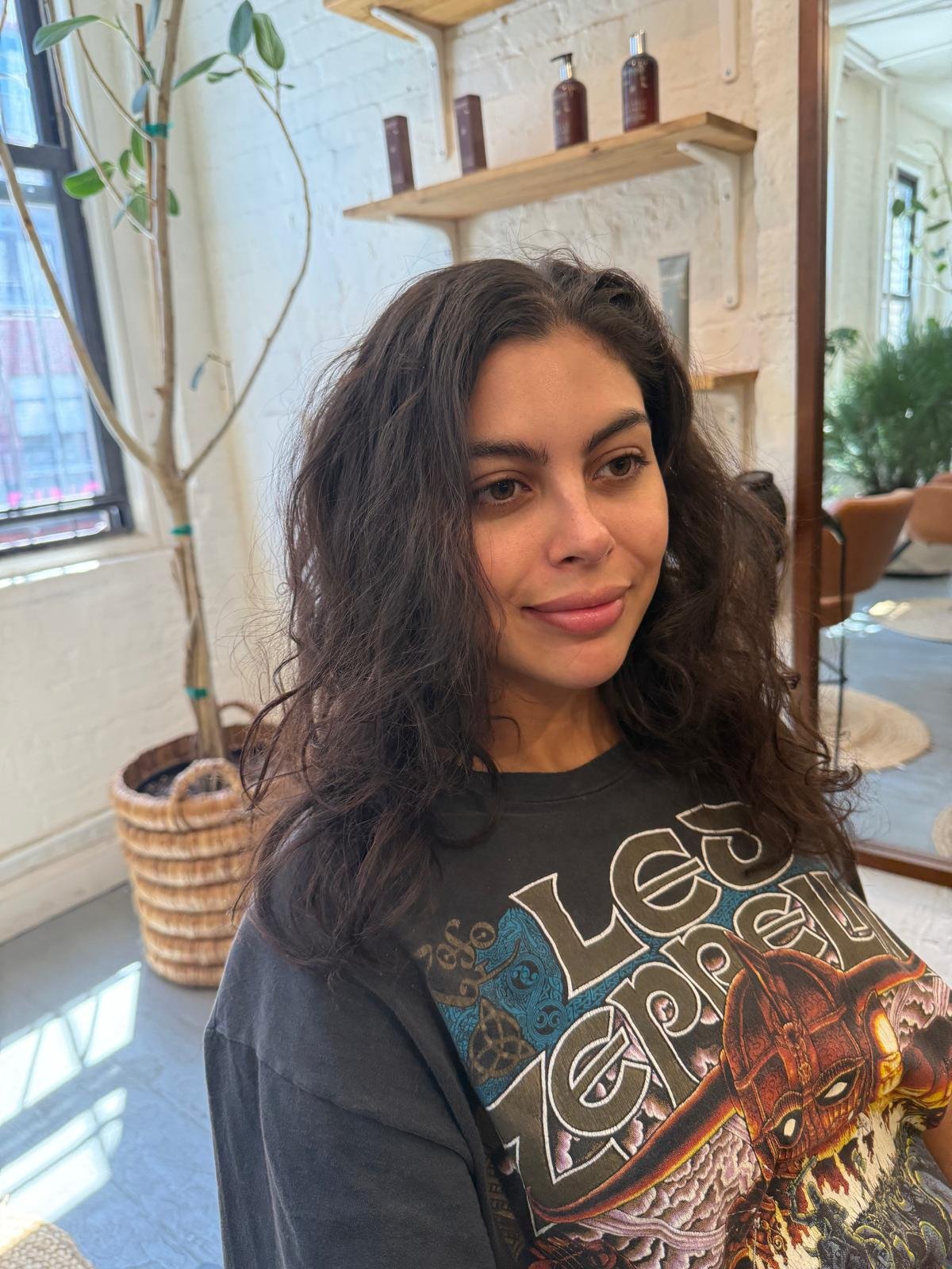 Before hair transformation at Williamsburg Blow Bar