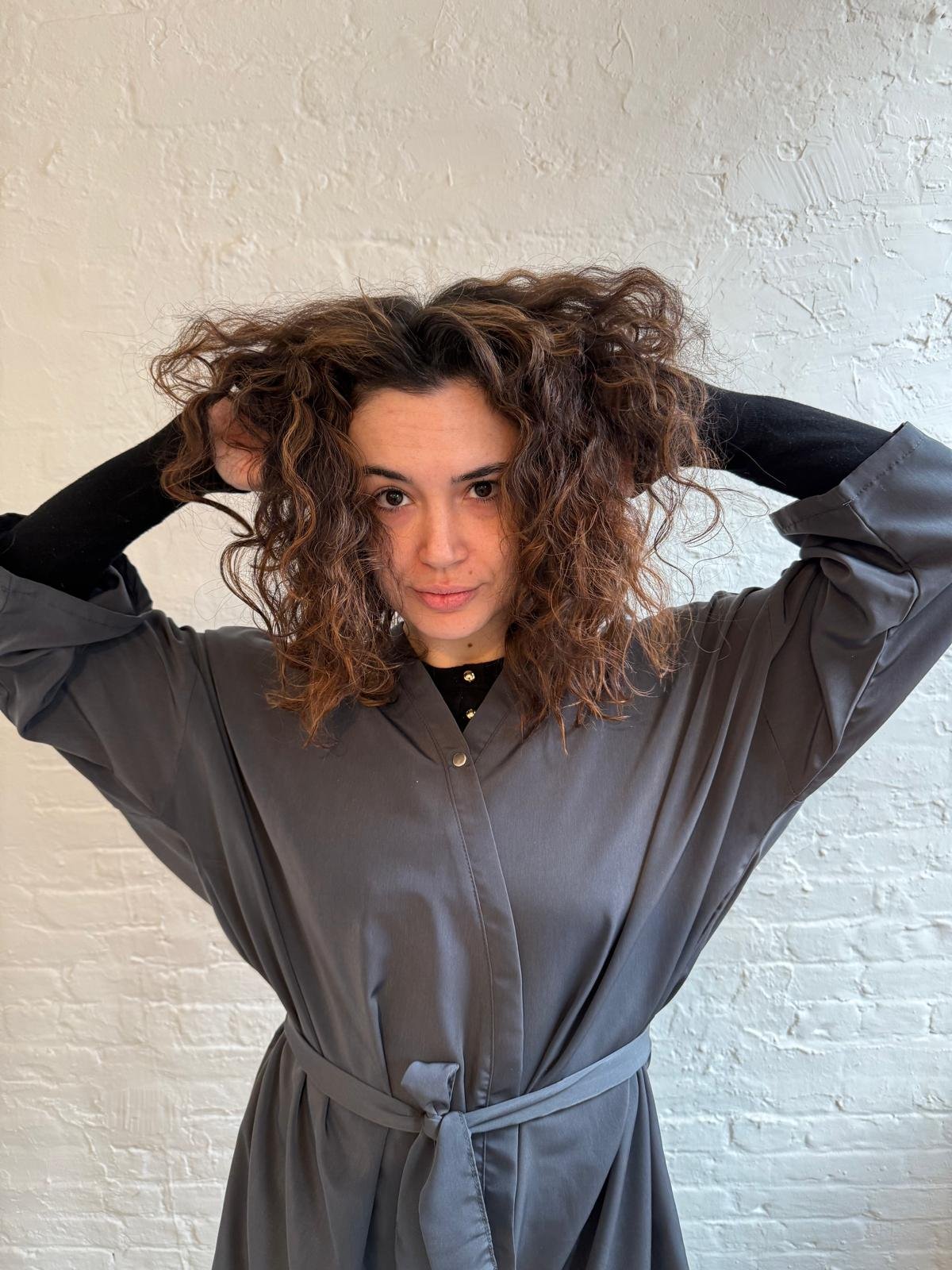 Before hair transformation at Williamsburg Blow Bar