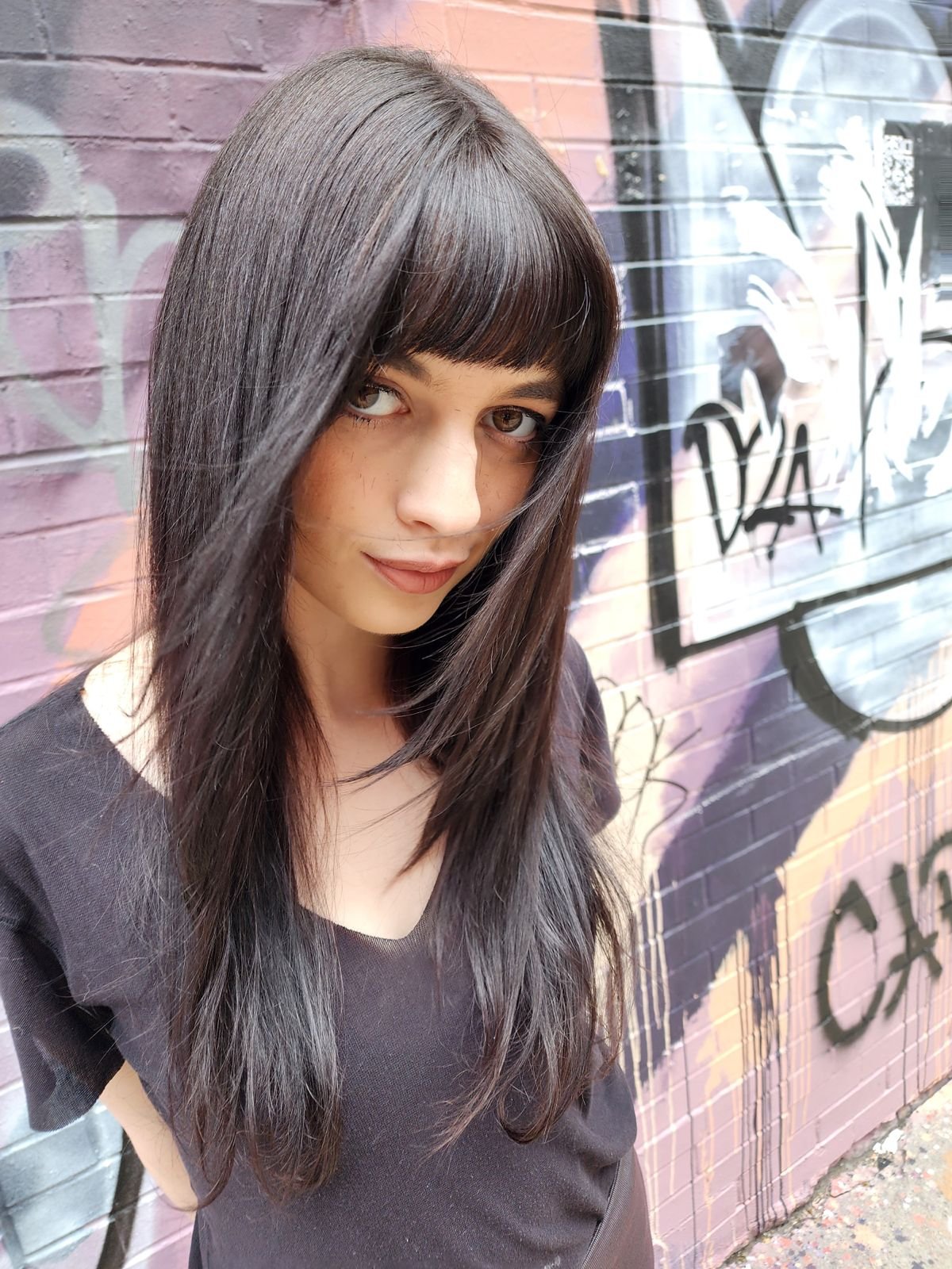 Sleek and textured bridal hair by Yaniv Levy at Williamsburg Blow Bar, Brooklyn